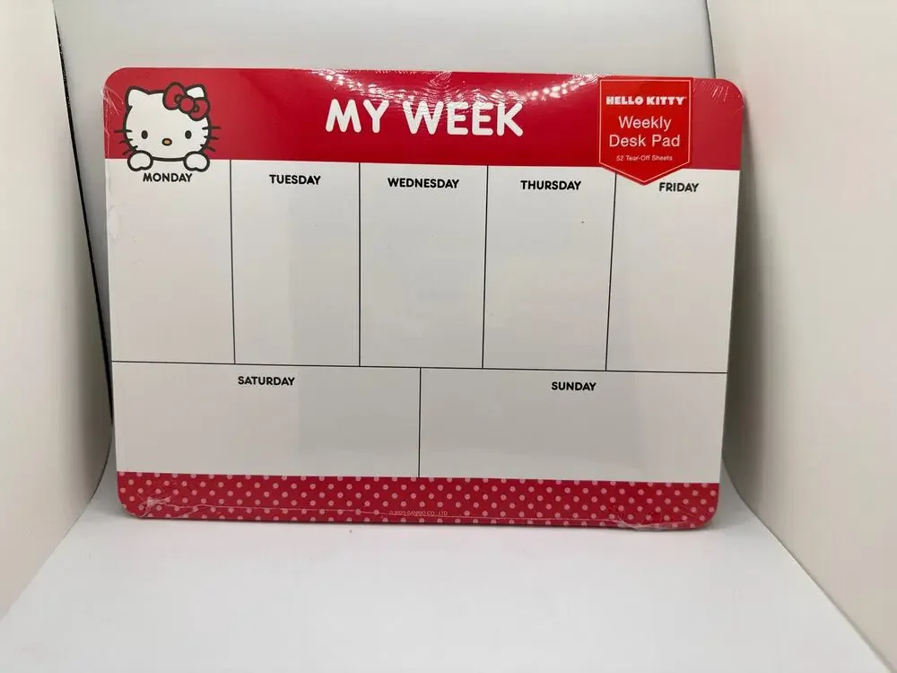 Hello Kitty Weekly Calendar